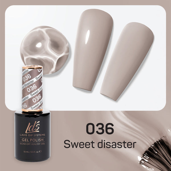 LDS Hema Free Gel Polish 036 - Sweet Disaster by LDS HEMA FREE GEL POLISH sold by DTK Nail Supply
