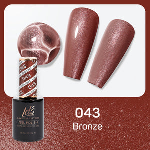 LDS Hema Free Gel Polish 043 - Bronze by LDS HEMA FREE GEL POLISH sold by DTK Nail Supply