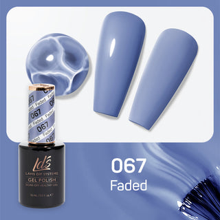  LDS Gel Nail Polish Duo - 067 Blue Colors - Faded by LDS sold by DTK Nail Supply