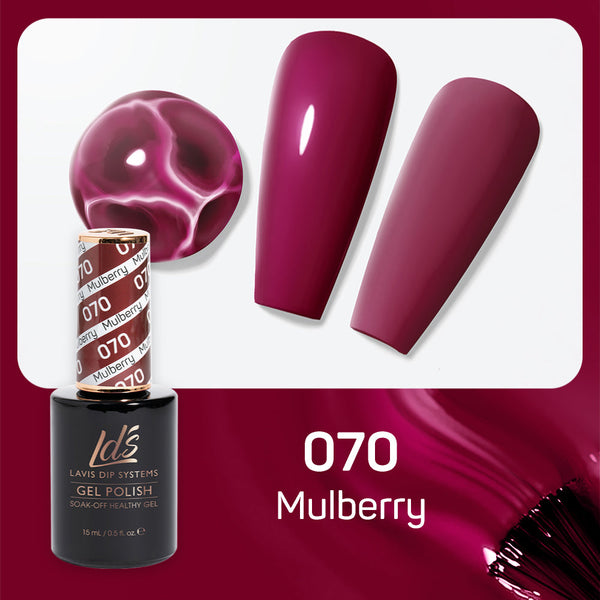 LDS Gel Polish 070 - Red Colors - Mulberry