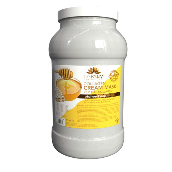 La Palm Collagen Cream Mask - 1 Gallon - Honey Pearl by La Palm sold by DTK Nail Supply