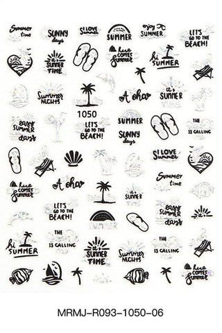  Nail Art Stickers - 1050 - Silver by OTHER sold by DTK Nail Supply