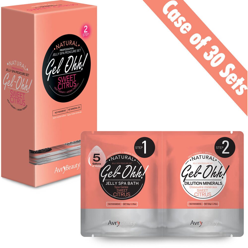 AVRY BEAUTY - CASE OF 30 - Gel-Ohh! Jelly Spa Bath - SWEET CITRUS by AVRY BEAUTY sold by DTK Nail Supply