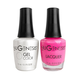  Nugenesis Gel Nail Polish Duo - 027 Pink Colors - Pink Flamingo by NuGenesis sold by DTK Nail Supply