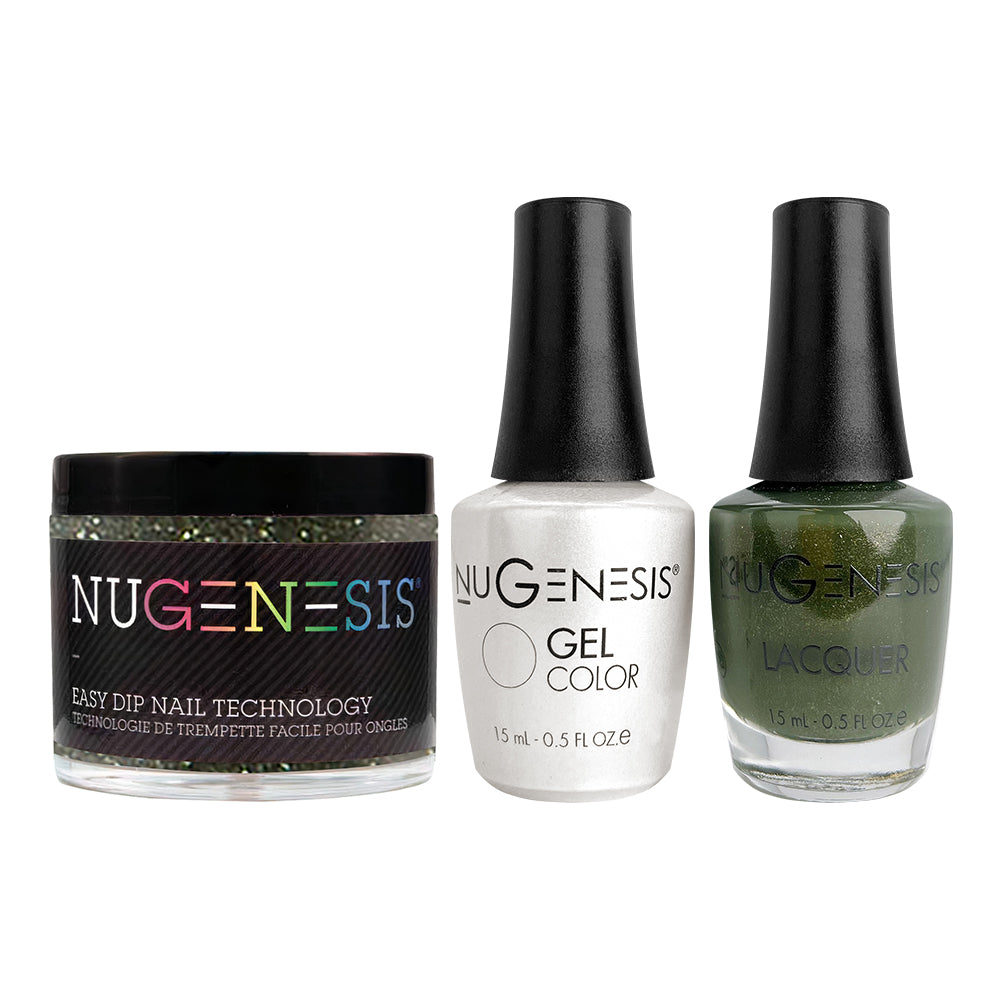 NU 3 in 1 - 035 Emerald Envy - Dip, Gel & Lacquer Matching by NuGenesis sold by DTK Nail Supply