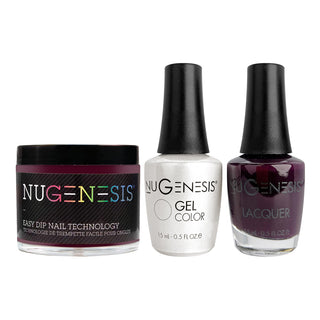  NU 3 in 1 - 040 Cabarnet Sway - Dip, Gel & Lacquer Matching by NuGenesis sold by DTK Nail Supply