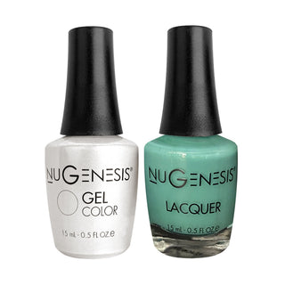  Nugenesis Gel Nail Polish Duo - 091 Mint, Green Colors - Mermaid by NuGenesis sold by DTK Nail Supply