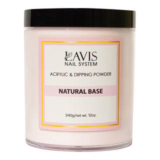  LAVIS - Natural Base - 12 oz by LAVIS NAILS sold by DTK Nail Supply