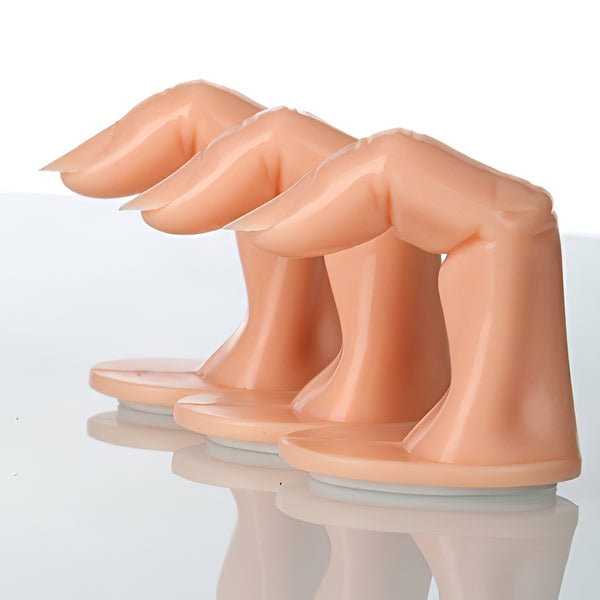 Plastic False Finger For Nail Art Practice With Tips by OTHER sold by DTK Nail Supply