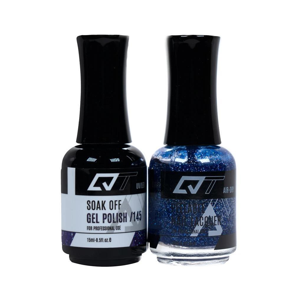 QT 145 - QT Gel Polish & Matching Nail Lacquer Duo Set - 0.5oz by QT sold by DTK Nail Supply