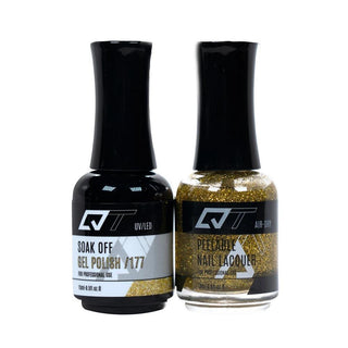  QT 177 - QT Gel Polish & Matching Nail Lacquer Duo Set - 0.5oz by QT sold by DTK Nail Supply