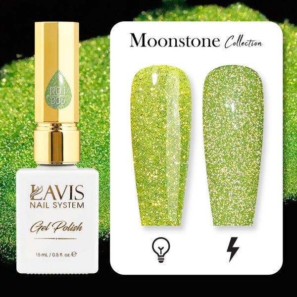 LAVIS Reflective R05 - 20 - Gel Polish 0.5 oz - Neon Lights Reflective Collection by LAVIS NAILS sold by DTK Nail Supply