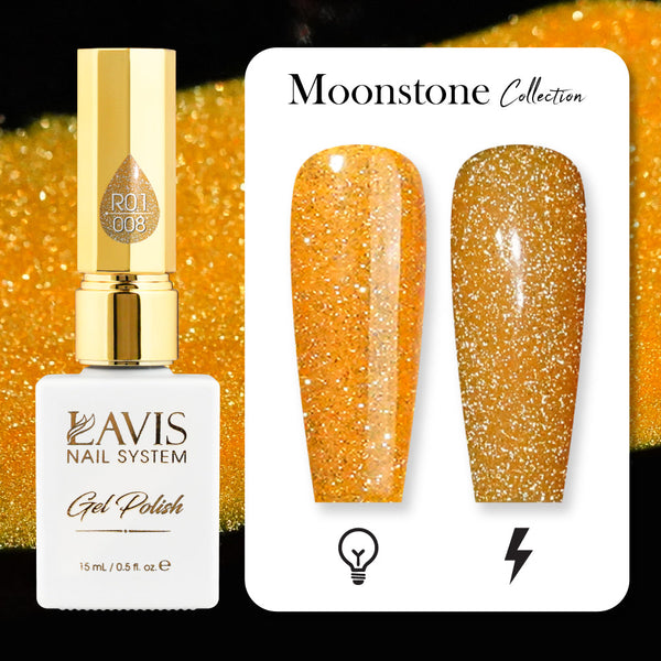 LAVIS Reflective R05 - 22 - Gel Polish 0.5 oz - Neon Lights Reflective Collection by LAVIS NAILS sold by DTK Nail Supply
