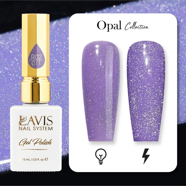 LAVIS Reflective R05 - 11 - Gel Polish 0.5 oz - Blossom Bass Reflective Collection by LAVIS NAILS sold by DTK Nail Supply