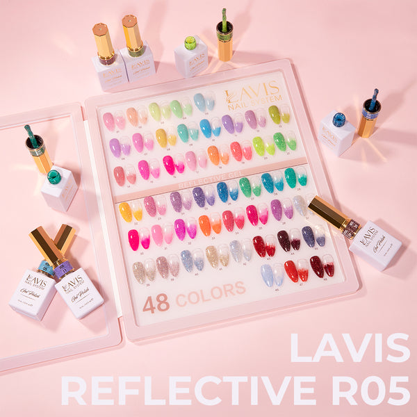 LAVIS Reflective R05 - Gel Polish 0.5 oz by LAVIS NAILS sold by DTK Nail Supply