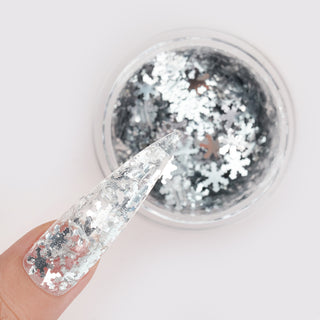  LDS Snowflake Glitter Nail Art - 0.5oz SF04 Diamond Crushed by LDS sold by DTK Nail Supply