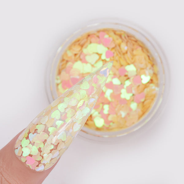 LDS Sweet Heart Glitter Nail Art - 0.5oz SH05 Romantic by LDS sold by DTK Nail Supply