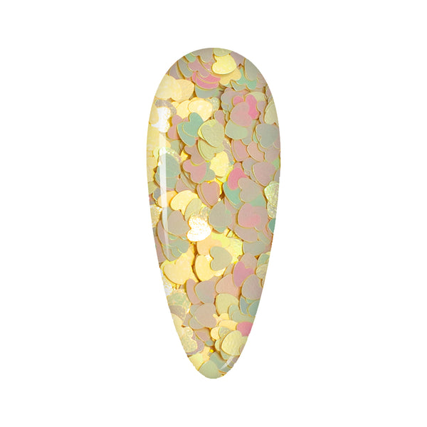 LDS Sweet Heart Glitter Nail Art - 0.5oz SH06 Love You Too by LDS sold by DTK Nail Supply