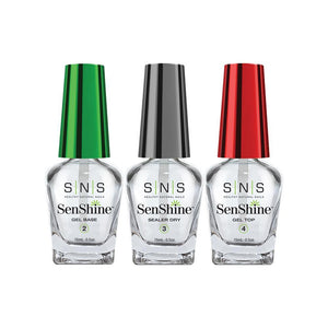 SNS SenShine Dipping Essential Kit 2 - Gel Base, Sealer Dry, Gel Top - 0.5 oz by SNS sold by DTK Nail Supply
