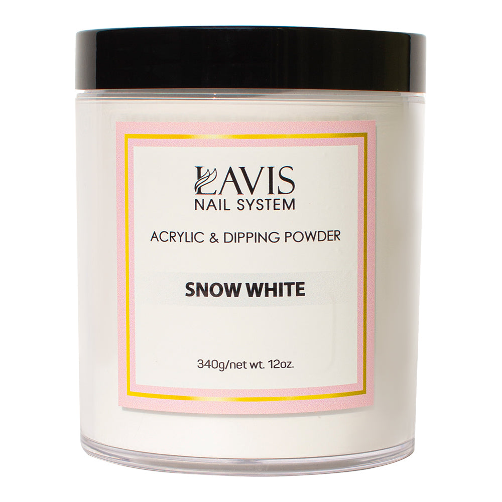 LAVIS - Snow White - 12 oz by LAVIS NAILS sold by DTK Nail Supply