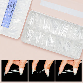  Stiletto Clear Long Nails Tips - 500pcs by LAVIS NAILS TOOL sold by DTK Nail Supply