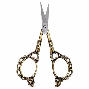 Vintage plum blossom scissors classic design sewing scissors - Gold by OTHER sold by DTK Nail Supply