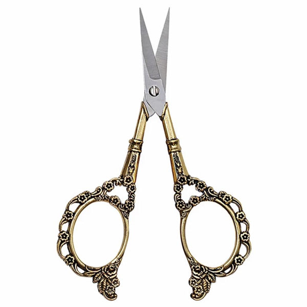 Vintage plum blossom scissors classic design sewing scissors - Gold by OTHER sold by DTK Nail Supply
