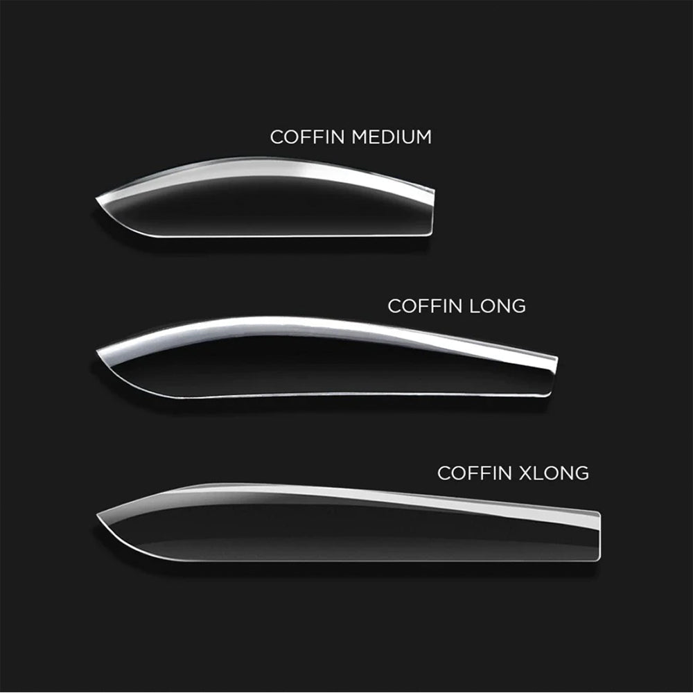 APRES - Gel - X™ Natural Coffin Long Box of Tips - DTK Nail Supply