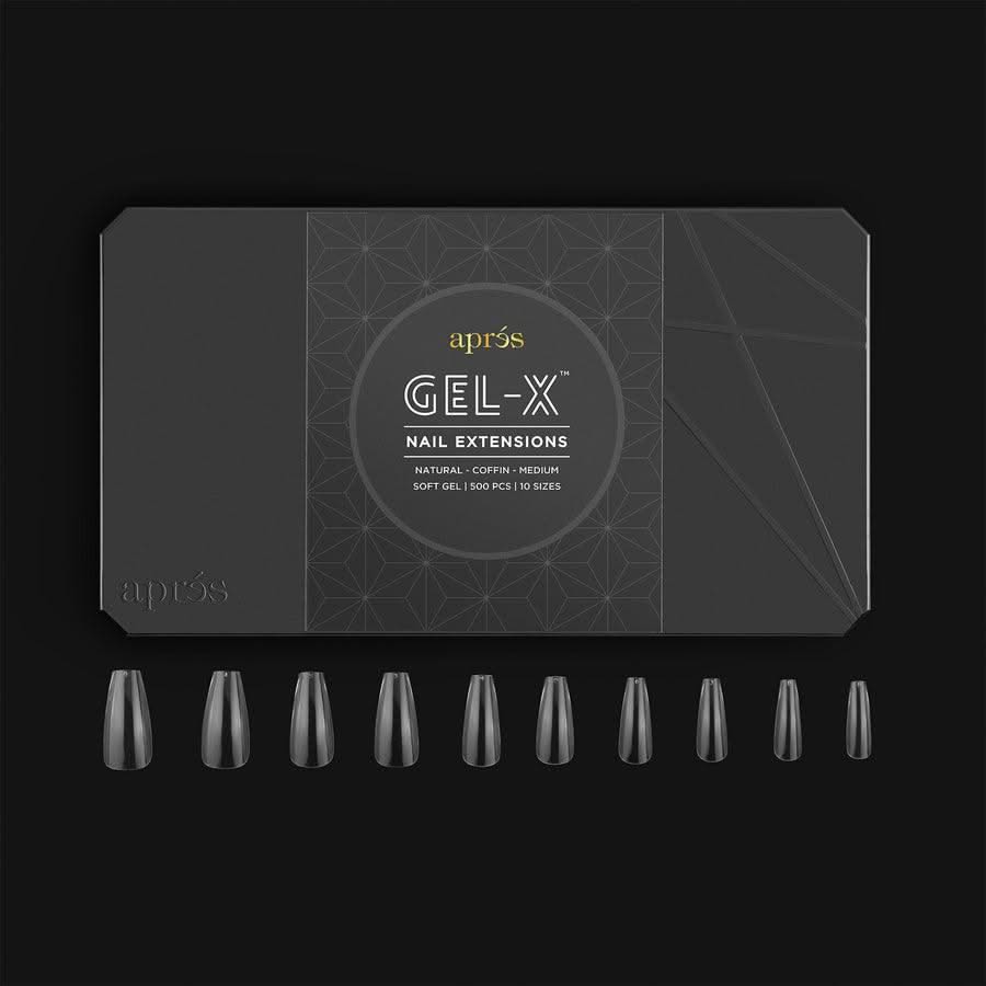 APRES - Gel - X™ Natural Coffin Medium Box of Tips - DTK Nail Supply