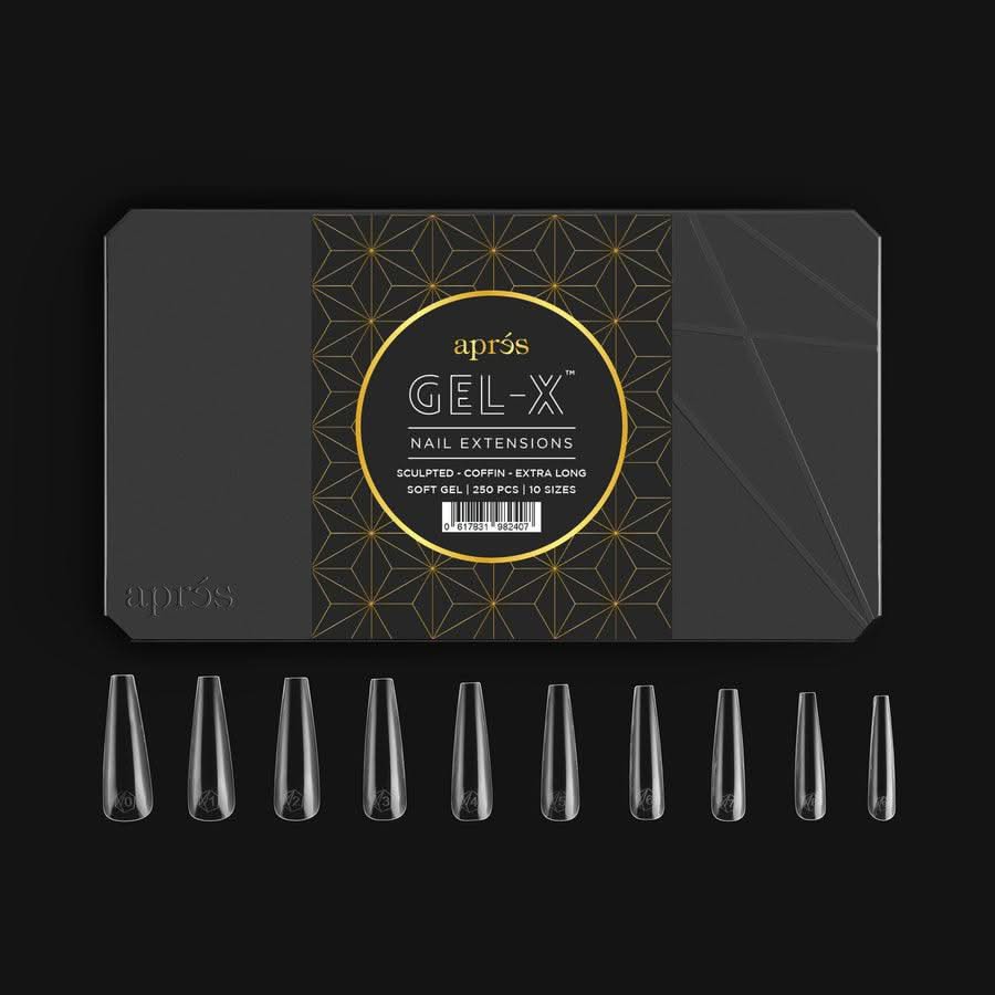 APRES - Gel - X™ Sculpted Coffin Extra Long Box of Tips - DTK Nail Supply