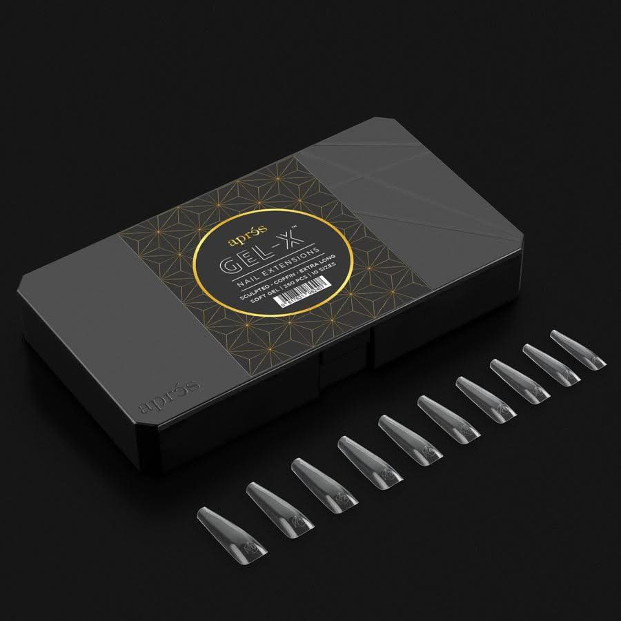 APRES - Gel - X™ Sculpted Coffin Extra Long Box of Tips - DTK Nail Supply