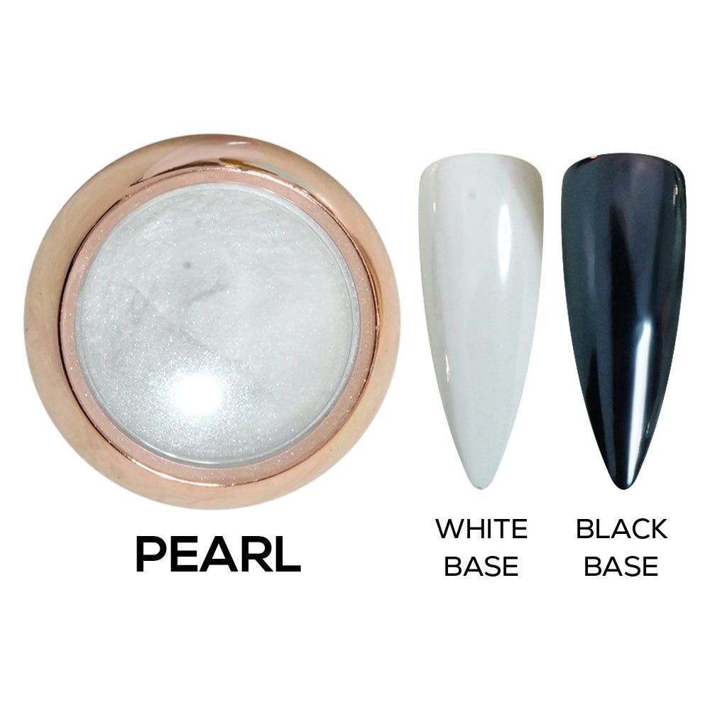 Aurora Chrome Nail Powder - Pearl - DTK Nail Supply