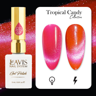  LAVIS Cat Eyes CE3 - 02 - Gel Polish 0.5 oz - Tropical Candy Collection by LAVIS NAILS sold by DTK Nail Supply