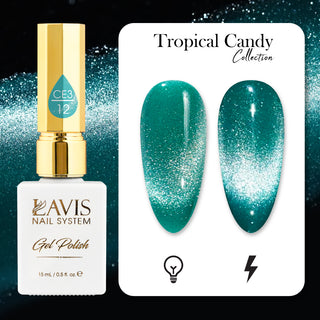  LAVIS Cat Eyes CE3 - 12 - Gel Polish 0.5 oz - Tropical Candy Collection by LAVIS NAILS sold by DTK Nail Supply