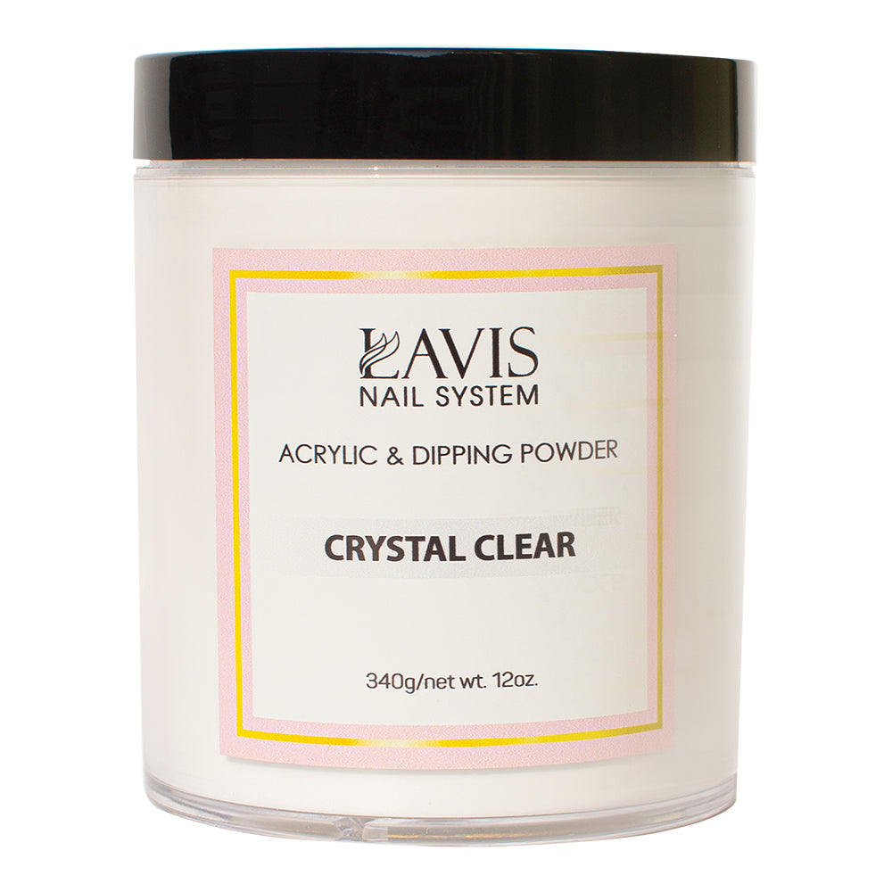 LAVIS - Crystal Clear - 12 oz by LAVIS NAILS sold by DTK Nail Supply