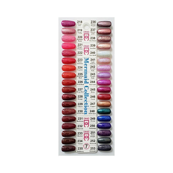 DND DC Mermaid Collection Set of 35 Colors by DND DC sold by DTK Nail Supply
