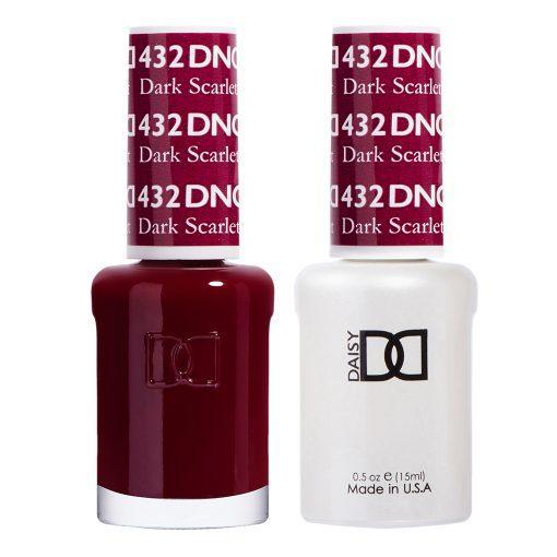 DND Gel Nail Polish Duo - 432 Dark Scarlet - DTK Nail Supply