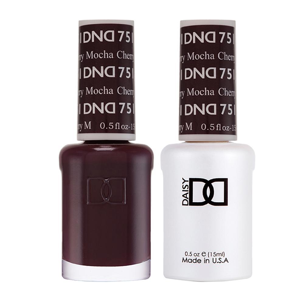 DND Gel Nail Polish Duo - 751 Cherry Mocha - DTK Nail Supply