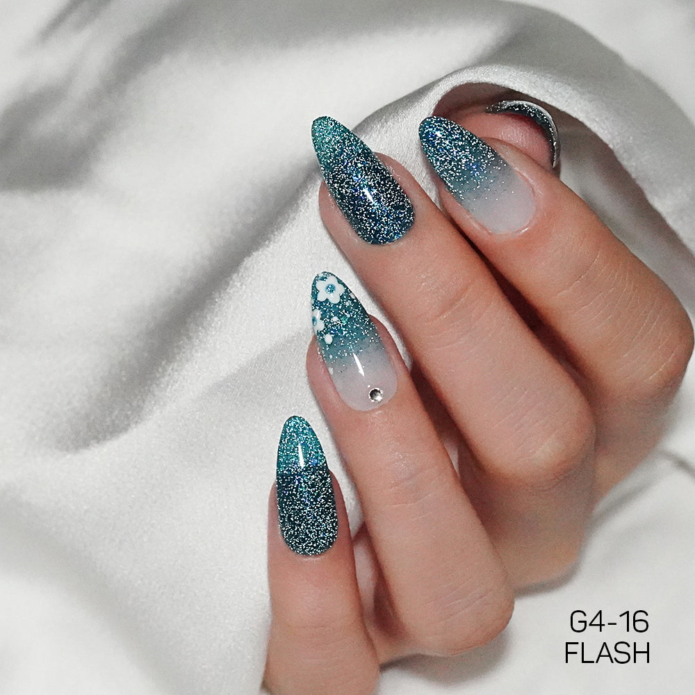 LAVIS Glitter G04 - 16 - Gel Polish 0.5 oz - Couture Collection by LAVIS NAILS sold by DTK Nail Supply