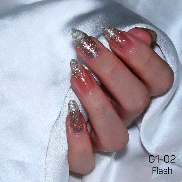 LAVIS Glitter G01 - 02 - Gel Polish 0.5 oz - Galaxy Collection by LAVIS NAILS sold by DTK Nail Supply