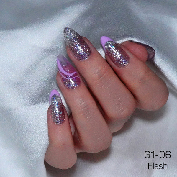 LAVIS Glitter G01 - 06 - Gel Polish 0.5 oz - Galaxy Collection by LAVIS NAILS sold by DTK Nail Supply