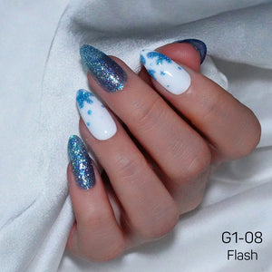 LAVIS Glitter G01 - 08 - Gel Polish 0.5 oz - Galaxy Collection by LAVIS NAILS sold by DTK Nail Supply