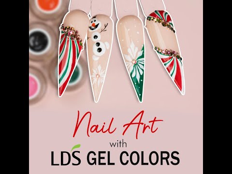 LDS Draw Painting Gel Nails Polish Nail Art Kit (03, 04, 05, 06, 09, 10, 12 and 1 Liner Brush)