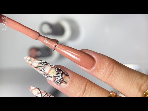 LDS Gel Nail Polish Duo - 081 Brown Colors - Hot Chocolate