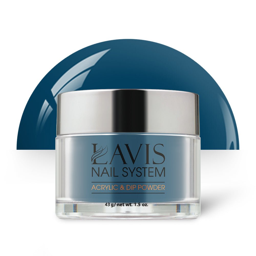Lavis Acrylic Powder - 048 Dazzling Blue - DTK Nail Supply