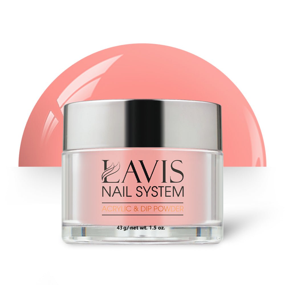 Lavis Acrylic Powder - 144 Quite Coral - DTK Nail Supply