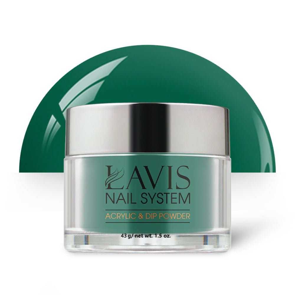 Lavis Acrylic Powder - 204 Kendal Green - DTK Nail Supply