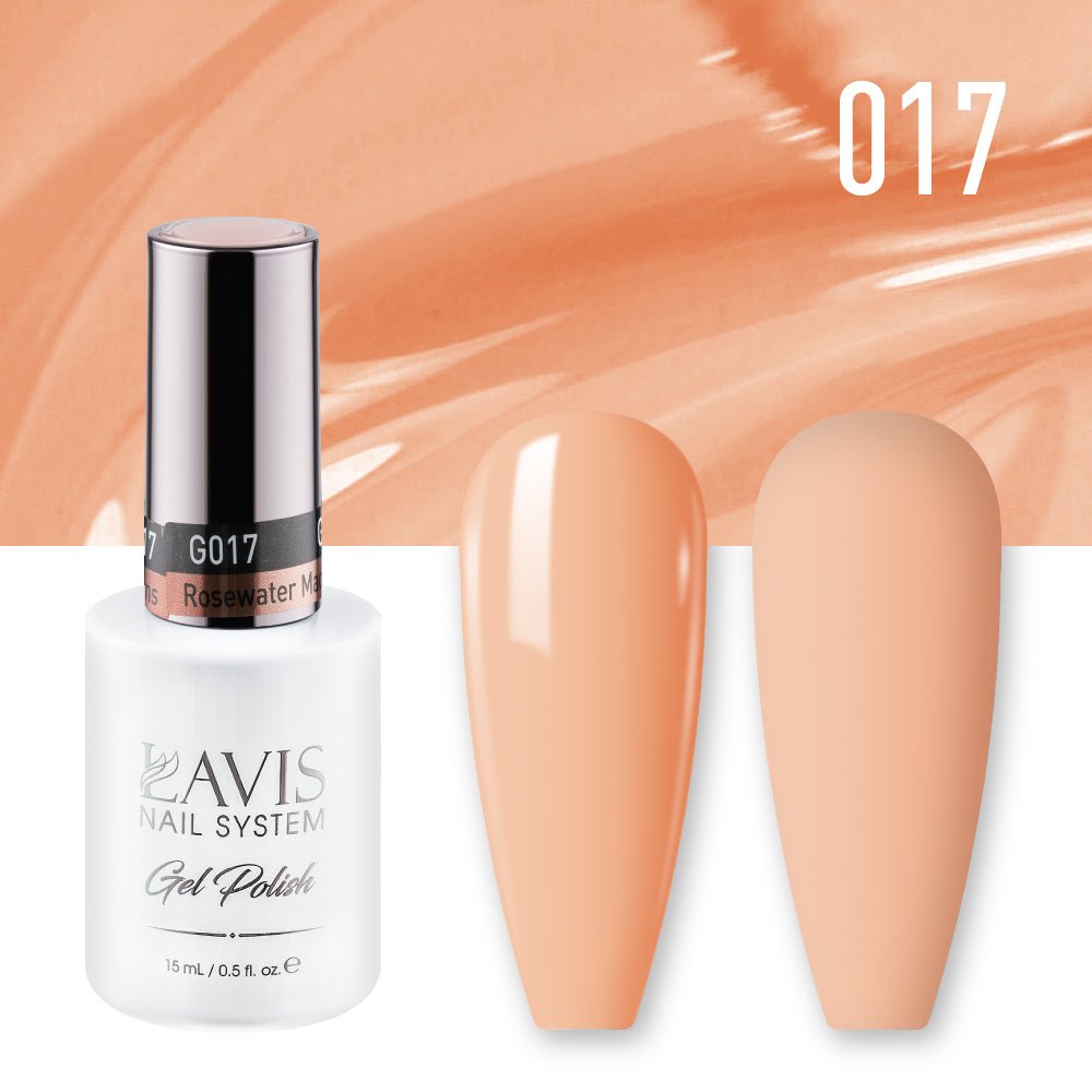 Lavis Gel Nail Polish Duo - 017 Rosewater Macaroons - DTK Nail Supply