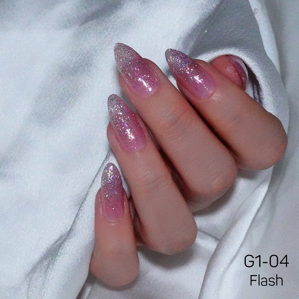 LAVIS Glitter G01 - 04 - Gel Polish 0.5 oz - Galaxy Collection - DTK Nail Supply