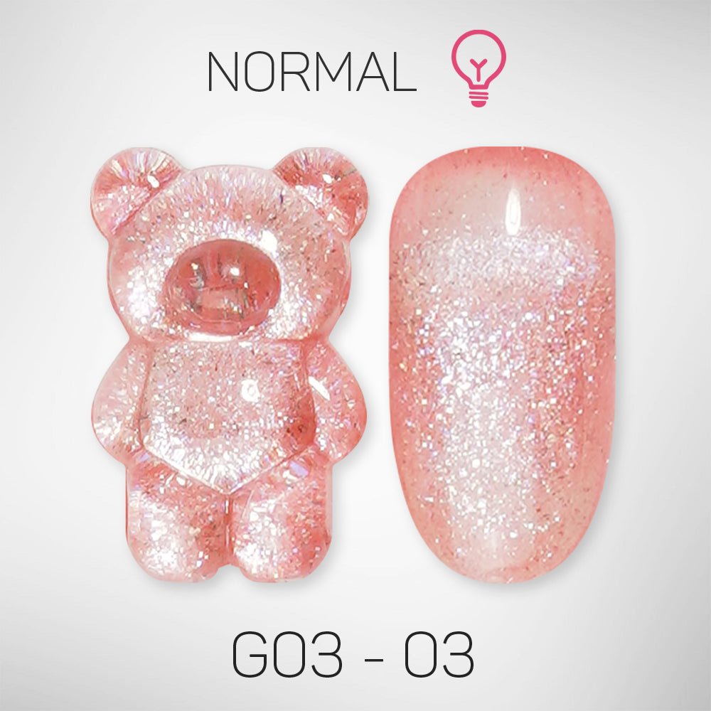 LAVIS Glitter G03 - 03 - Gel Polish 0.5 oz - Barbie Collection - DTK Nail Supply